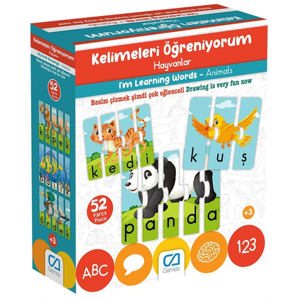 Kelimeleri Öğreniyorum Hayvanlar