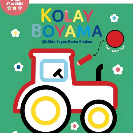 Kolay Boyama Çiflikte Yaşam Resim Kitabım