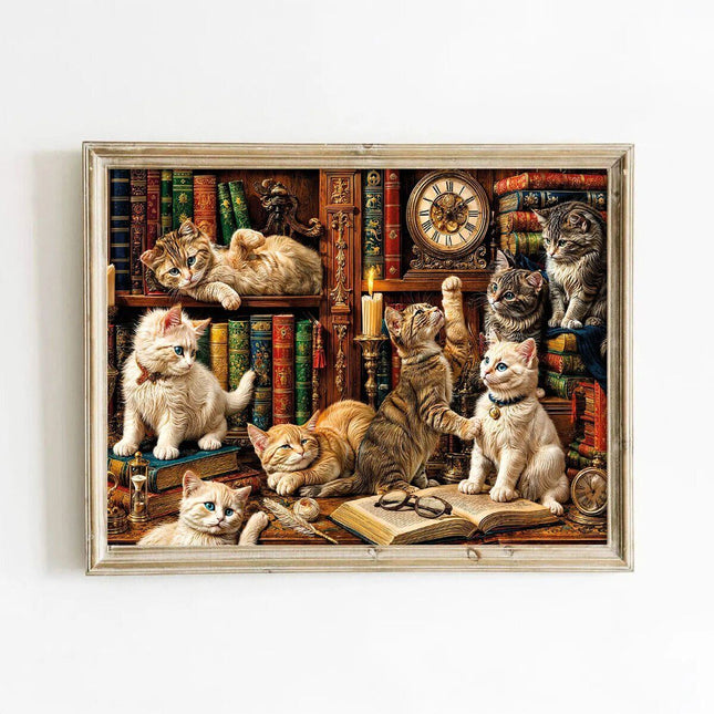 20090 PUZZLE 500 CATS İN THE LİBRARY