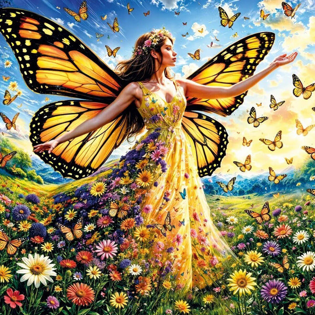 20093 PUZZLE 500 LADY BUTTERFLY