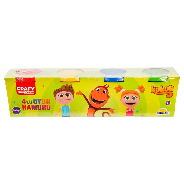 Kukuli 4'lü Oyun Hamuru 560 gr