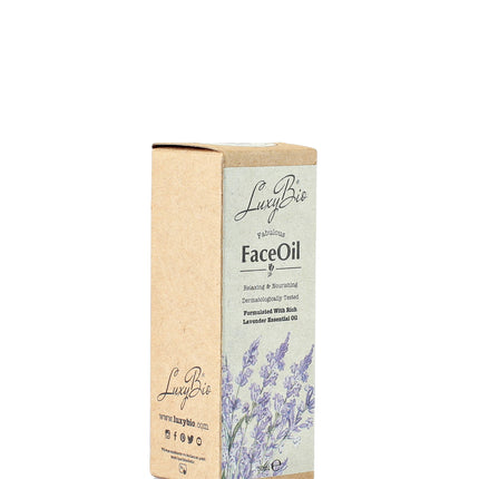 Luxy Bio Natural Lavender Face Oil Relaxing Nourishing All Skin Types 1.01 fl.oz / 30 ml