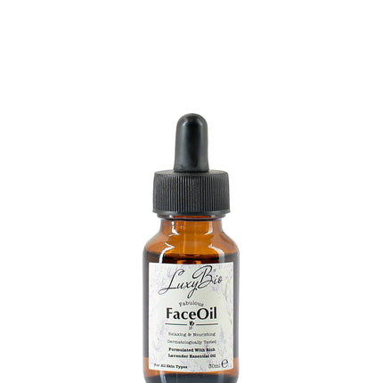 Luxy Bio Natural Lavender Face Oil Relaxing Nourishing All Skin Types 1.01 fl.oz / 30 ml