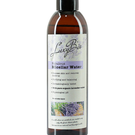 Luxy Bio Lavender Micellar Water Cleanses Skin Purifying Balancing All Skin Types 8.45 fl.oz / 250ml