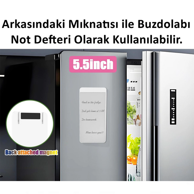 LC Manyetik Mini Sihirli Yazı Tahtası 5,5" - 14 cm