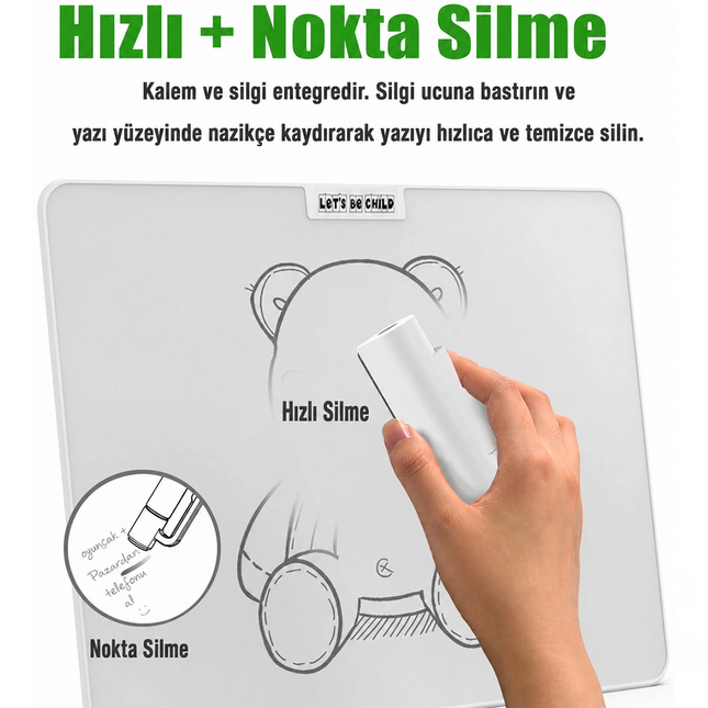 LC Manyetik Sihirli Yazı Tahtası 15" - 38 cm