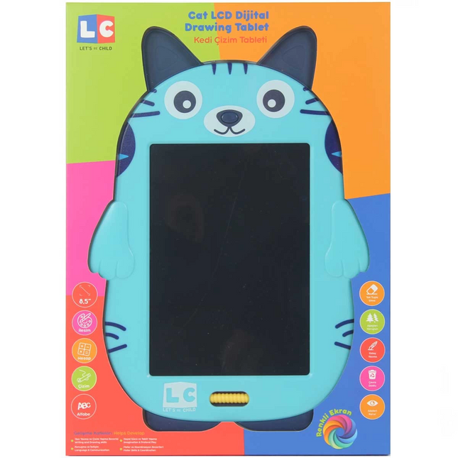 Lc Sevimli Kedi Çizim Tableti 22 cm