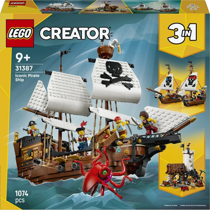 LEGO Creator 3’ü 1 Arada İkonik Korsan Gemisi 31387