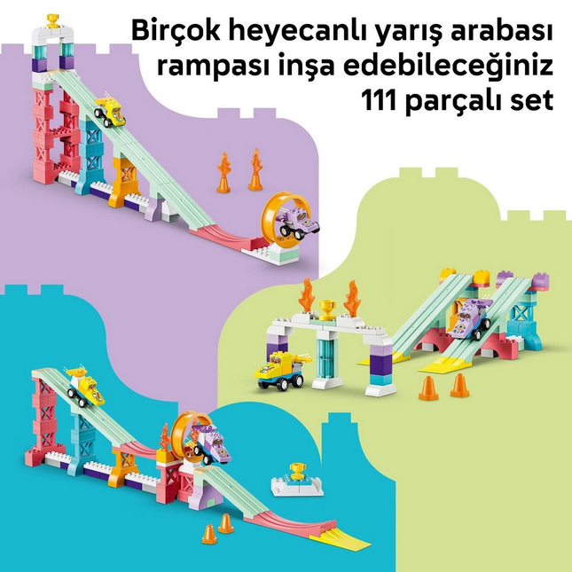 LEGO DUPLO Kasabası 3’ü 1 Arada Araçlarla Yaratıcı Rampalar 10478