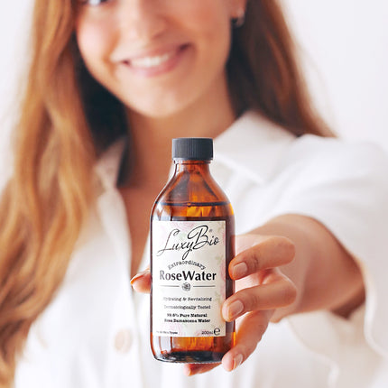 Luxy Bio Pure Rose Water Tonic Water Hydrating Revitalizing All Skin Types 6.75 fl.oz /200 ml