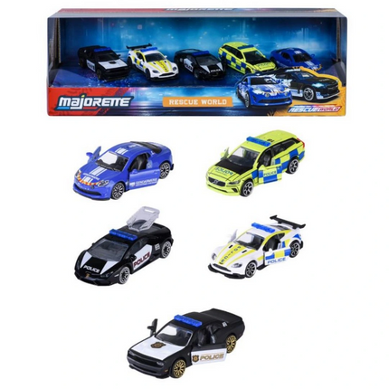 Majorette Rescue World 5 Parçalı Model Araçlar Hediye Seti