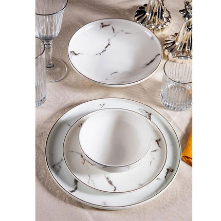 Massimo Marble Gold 24 Parça 6 Kişilik Yemek Takımı | Çamlıca Home