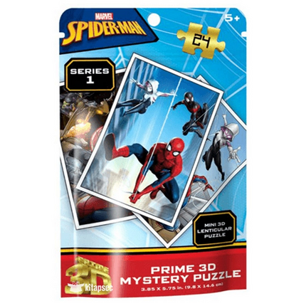 Marvel Spider-Man Seri 1 Prime 3D Mystery Puzzle 24 Parça