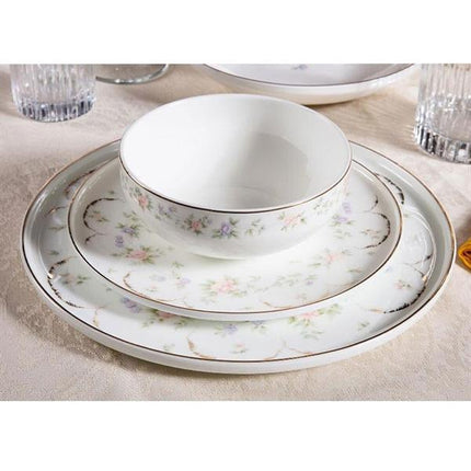 Massimo Pinkmary Gold 24 Parça 6 Kişilik Yemek Takımı (MS-2413) | Çamlıca Home
