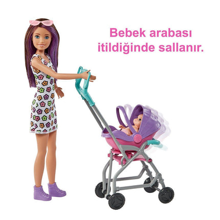 GXT34 Mor Saçlı Skipper Bebek Bakıcısı  ve Oyun Seti