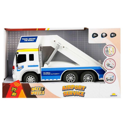Maxx Wheels Sesli ve Işıklı Sürtmeli Havaalanı Servis Aracı