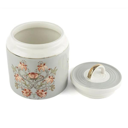 Mikasa Moor Mystic Floral 3'Lü Büyük Boy Porselen Kavanoz Seti 900Ml - Luxury Mutfak Düzenleyici