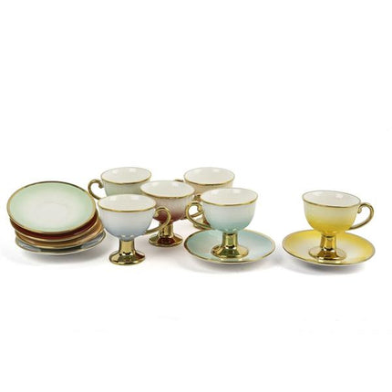 Mikasa Moor Renkli Gold 6'Lı Kahve Fincan Seti 90Cc