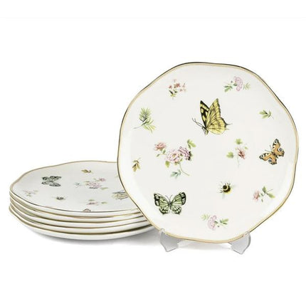 Mikasa Moor Wings Of Spring 6'Lı Porselen Pasta Tabağı 20 Cm - Bahar Kelebekli Tatlı Servisi