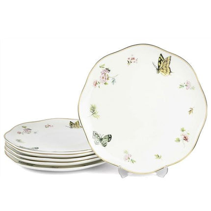 Mikasa Moor Wings Of Spring 6'Lı Porselen Servis Tabağı 27 Cm - Kelebekli Ana Yemek Takımı