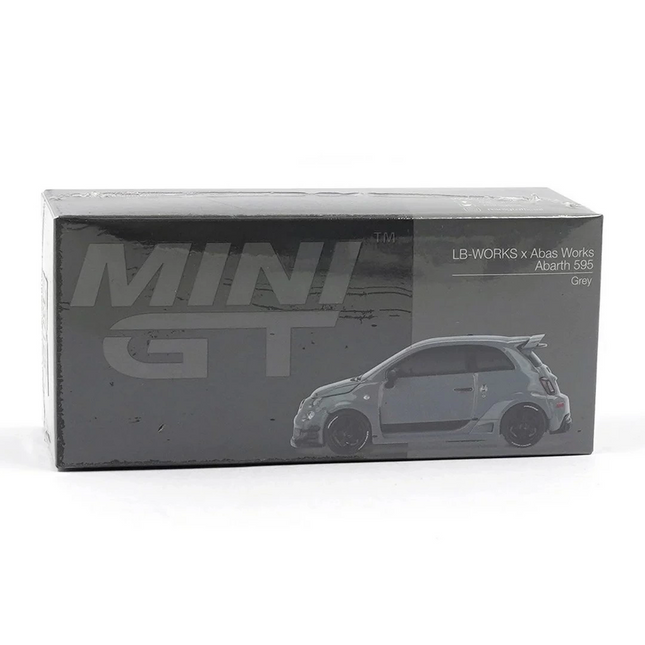 Mini GT 1/64 Abarth 595 LB-WORKS x Abas Works Grey