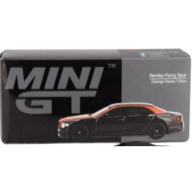 Mini GT 1/64 Bentley Flying Spur Orange Flame / Onyx
