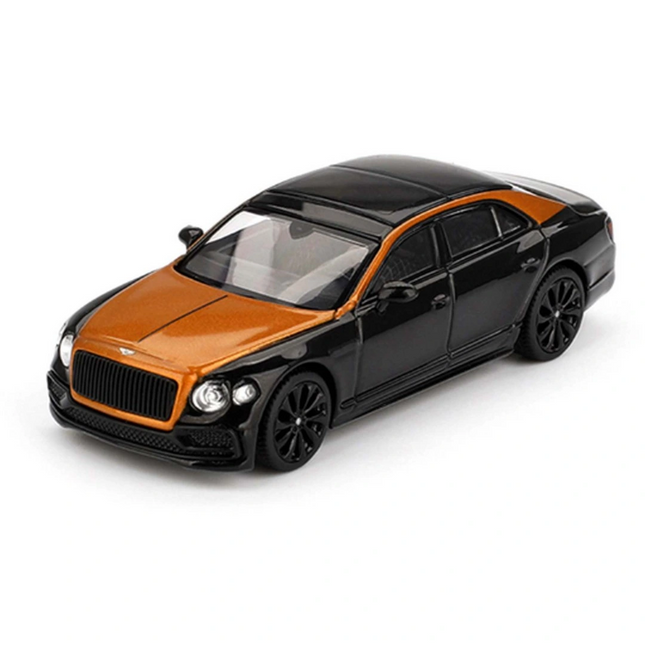 Mini GT 1/64 Bentley Flying Spur Orange Flame / Onyx - Blister Paket