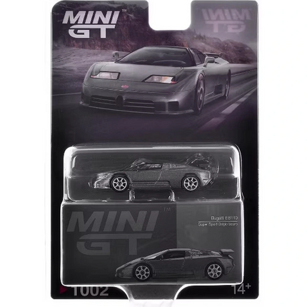 Mini Gt 1/64 Bugatti EB 110 Super Sport Grigio Scuro