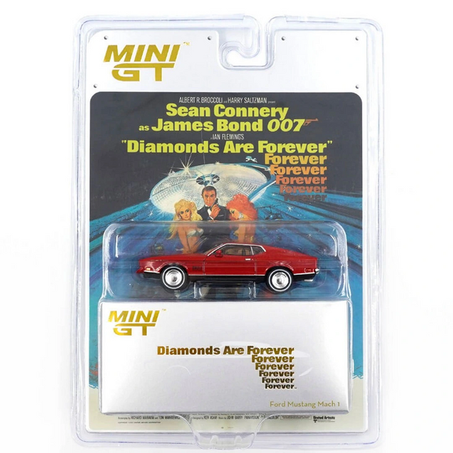 Mini GT 1/64 Ford Mustang Mach 1 "Diamonds Are Forever" / English - Blister Paket