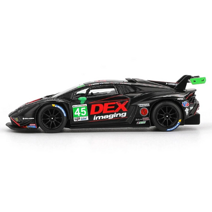Mini GT 1/64 Lamborghini Huracán GT3 EVO2 No. 45 DEX Imaging 2024 IMSA Daytona
