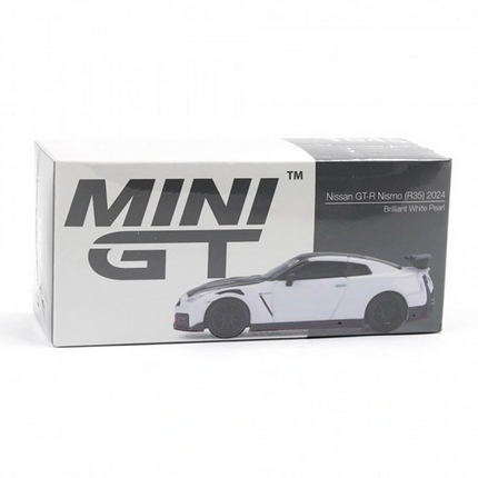 Mini GT 1/64 Nissan GT-R Nismo 2024 Brilliant White Pearl