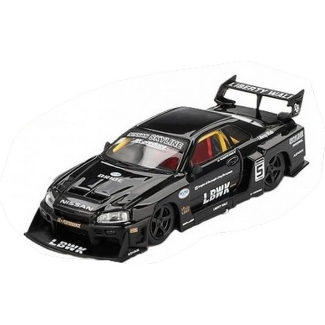 Mini GT 1/64 Nissan LB-ER34 Super Silhouette SKYLINE Black - Blister Paket