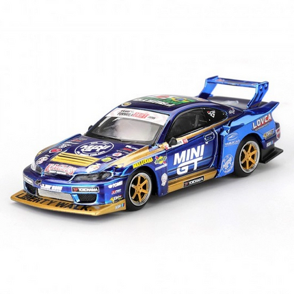 Mini GT 1/64 Nissan LB-Super Silhouette S15 SILVIA Team MINI GT Liberty Walk 2025 Formula Drift