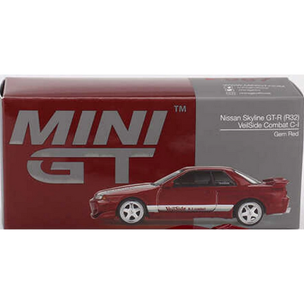 Mini GT 1/64 Nissan Skyline GT-R (R32) VeilSide Combat C-I Gem Red