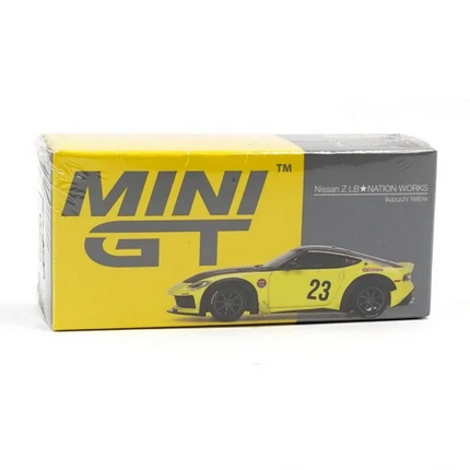 Mini GT 1/64 Nissan Z LB NATION WORKS Ikazuchi Yellow MGT00826