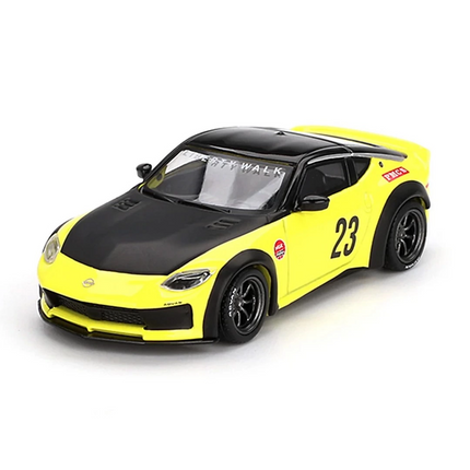 Mini GT 1/64 Nissan Z LB NATION WORKS Ikazuchi Yellow MGT00826