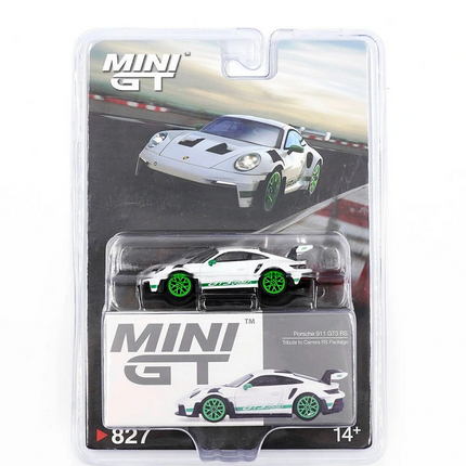 Mini GT 1/64 Porsche 911 (992) GT3 RS Tribute to Carrera RS Package - Blister Paket