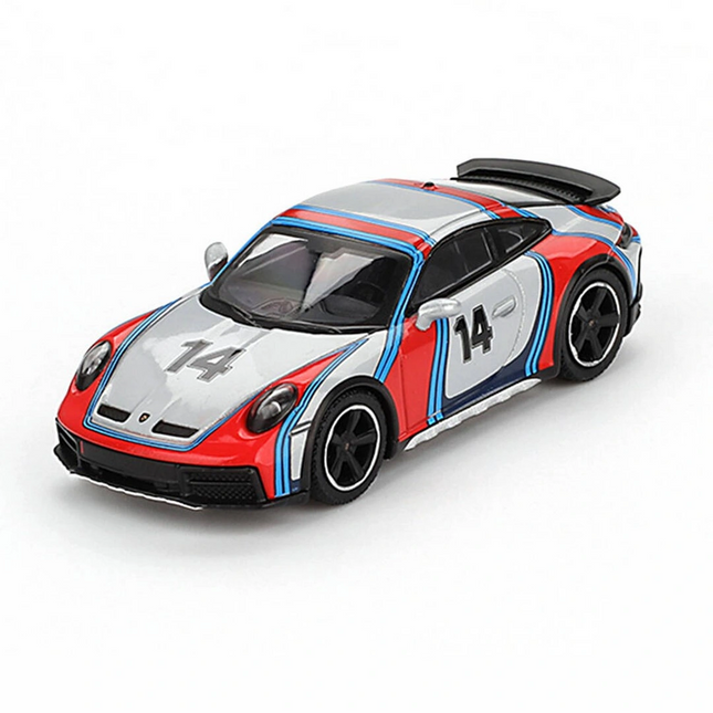 Mini GT 1/64 Porsche 911 Dakar Ice Grey Metallic "Rally 1978" - Blister Paket