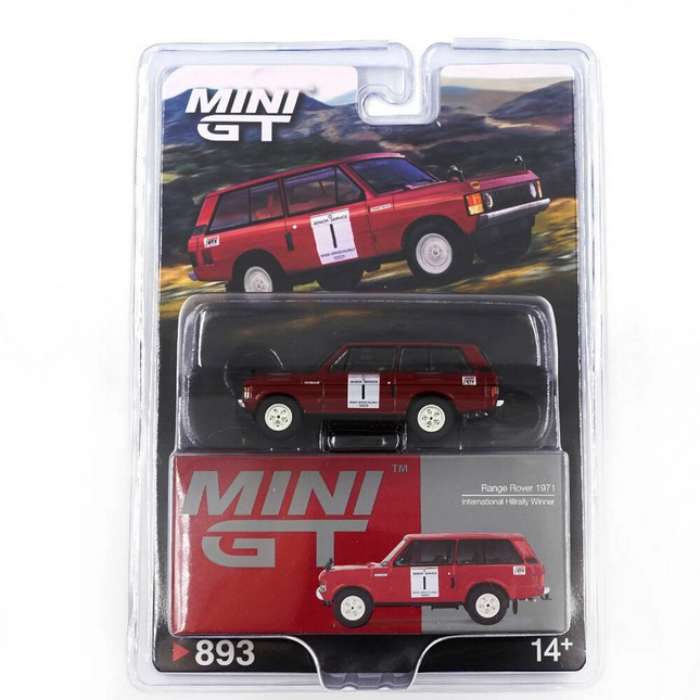Mini GT 1/64 Range Rover 1971 International Hillrally Winner - Blister Paket