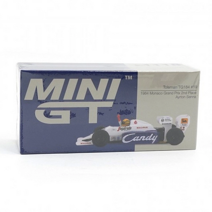 Mini GT 1/64 Toleman TG184 #19 Ayrton Senna 1984 Monaco Grand Prix 2nd Place