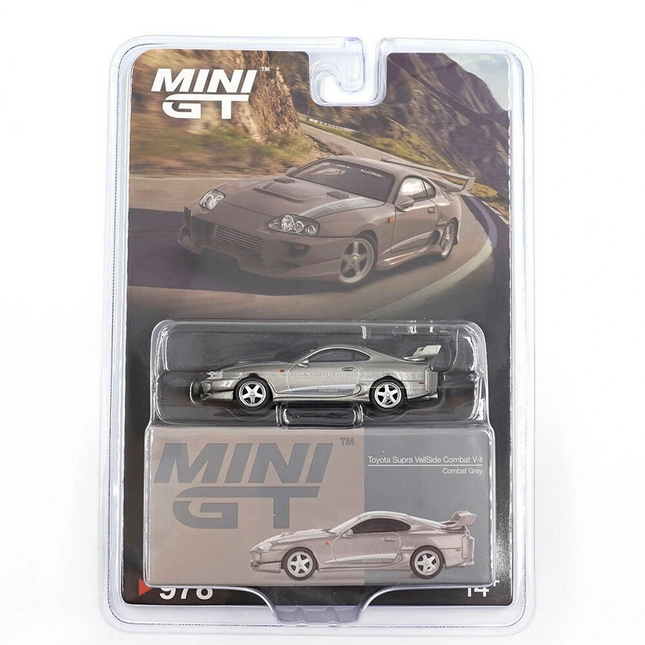 Mini GT 1/64 Toyota Supra VeilSide Combat V-II Combat Grey - Blister Paket