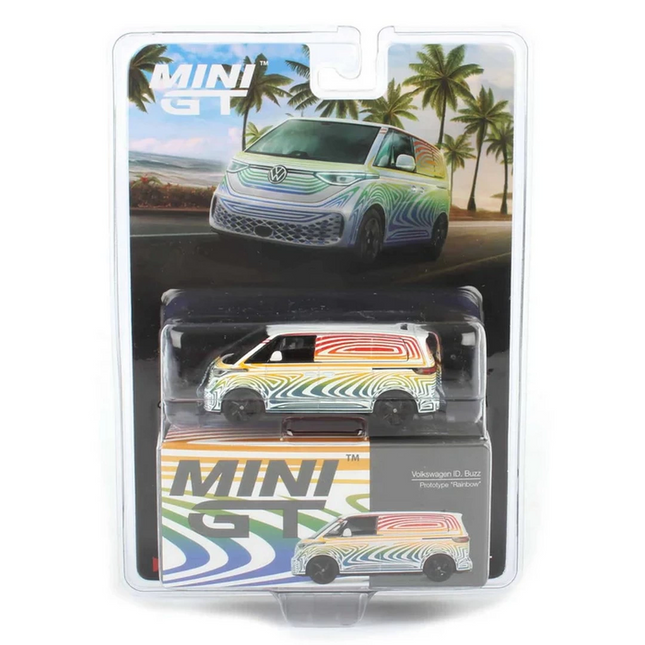 Mini GT 1/64 Volkswagen ID. Buzz Prototype "Rainbow" - Blister Paket