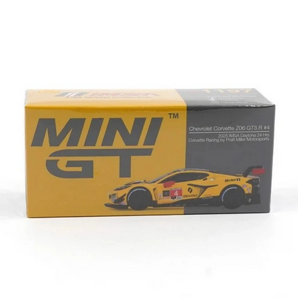 Mini GT 1/64 Chevrolet Corvette Z06 GT3.R #4 Corvette Racing by Pratt Miller Motorsports 2025 IMSA Daytona 24 Hrs