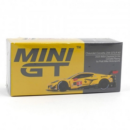 Mini GT 1/64 Chevrolet Corvette Z06 GT3 Corvette Racing by Pratt Miller Motorsports 2025 IMSA Daytona 24 Hrs