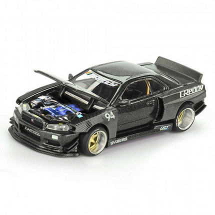 Mini GT 1/64 KaidoHouse Nissan Skyline GT-R (R34) Kaido Works GReddy V2