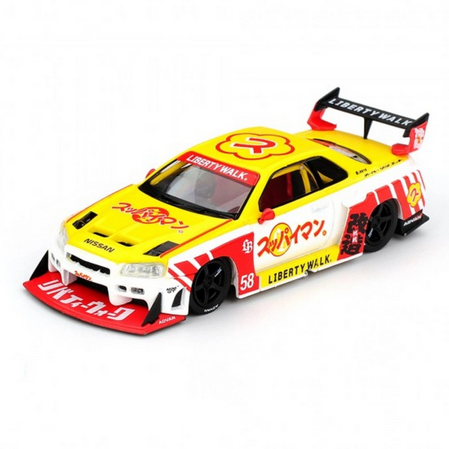 Mini GT 1/64 Nissan LB-ER34 Super Silhouette SKYLINE Suppaiman Okinawa