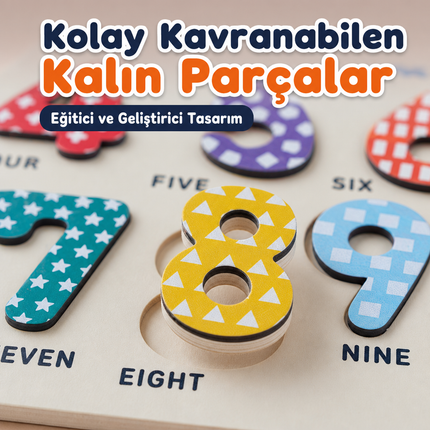 Mini Ahşap Puzzle Hayvanlar - Taşıtlar - Şekiller - Sayılar