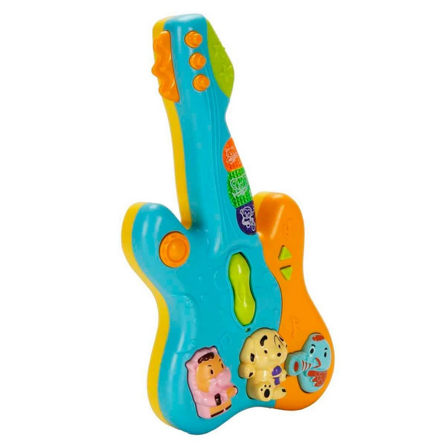 Minibo Sesli ve Işıklı Hayvan Figürlü Gitar