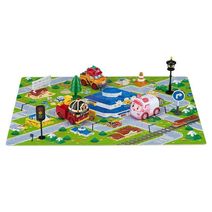 POLI ZR-913 Robocar Poli Gogo City Seri Ambar,Roy,Mark Oyun Seti