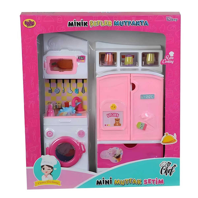 Oydaş Minik Şefler Buzdolabı Çamaşır Makinesi 2'li 02360